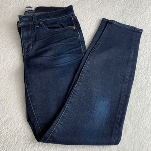 Women's Madewell Dark Wash Blue - Skinny Jeans 29